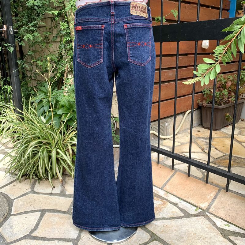 画像: Vintage red stitch bootcut denim pants