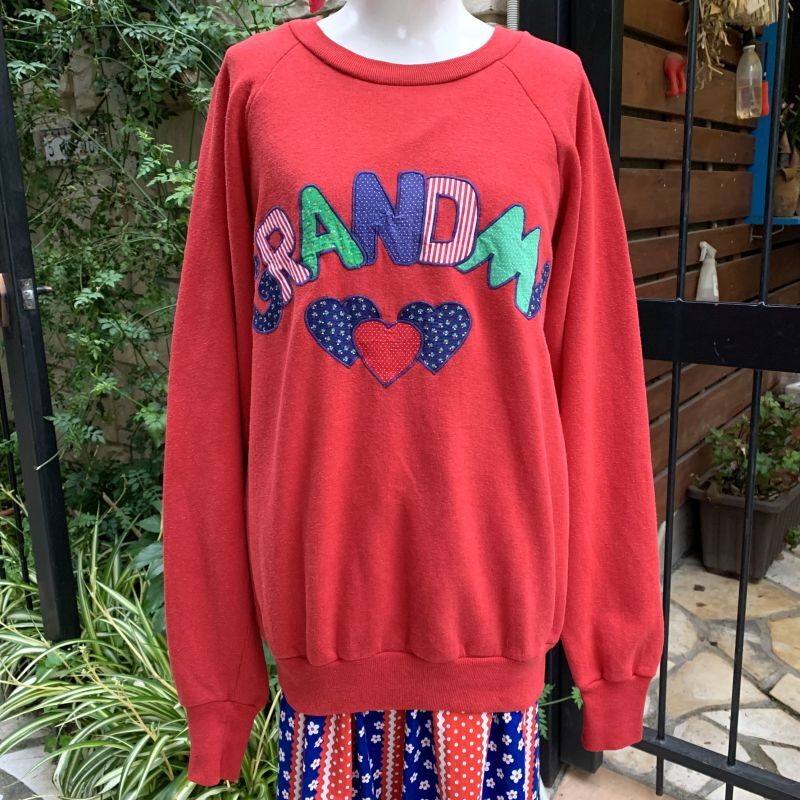 画像: Vintage GRANDMA Patchwork sweat