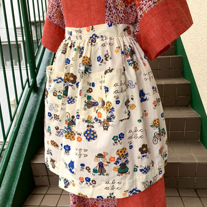 画像: Vintage cute pattern apron