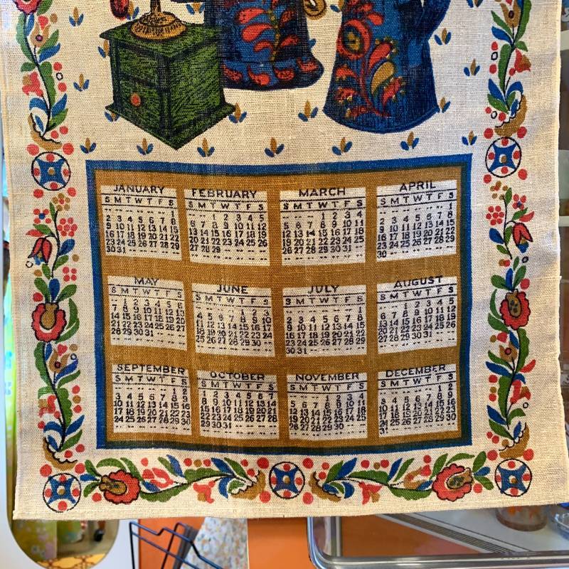 画像: 1972  Fabric calendar tapestry