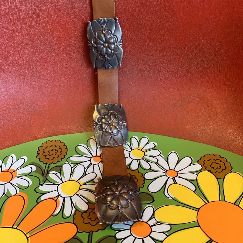 画像: Vintage flower buckle belt
