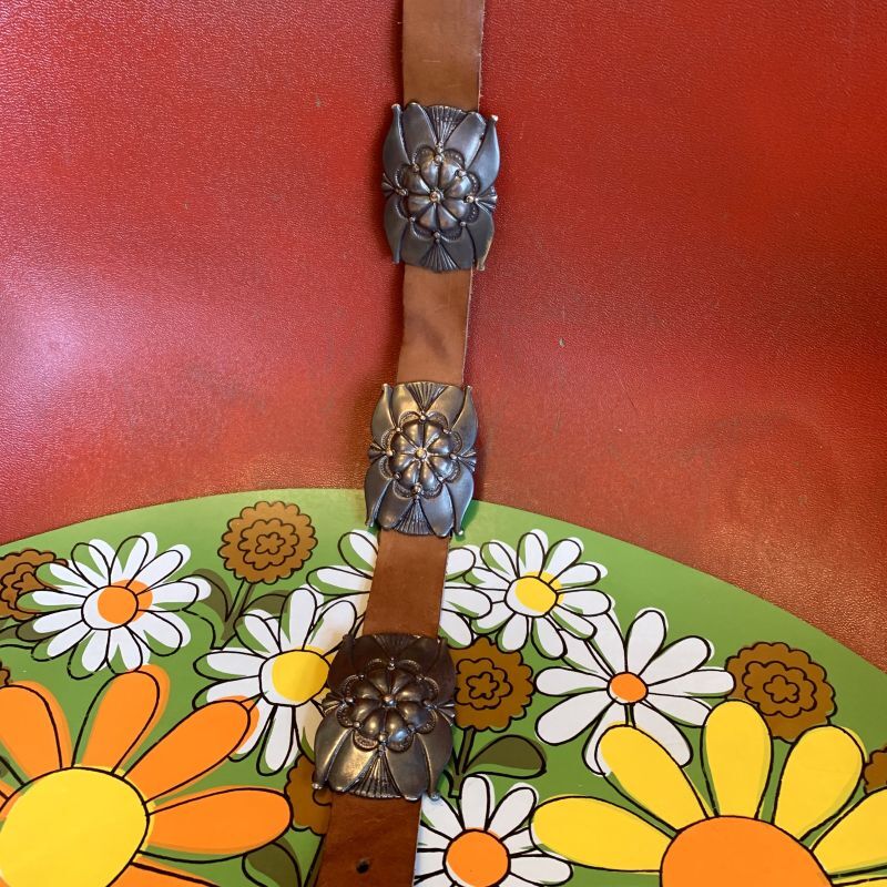 画像: Vintage flower buckle belt