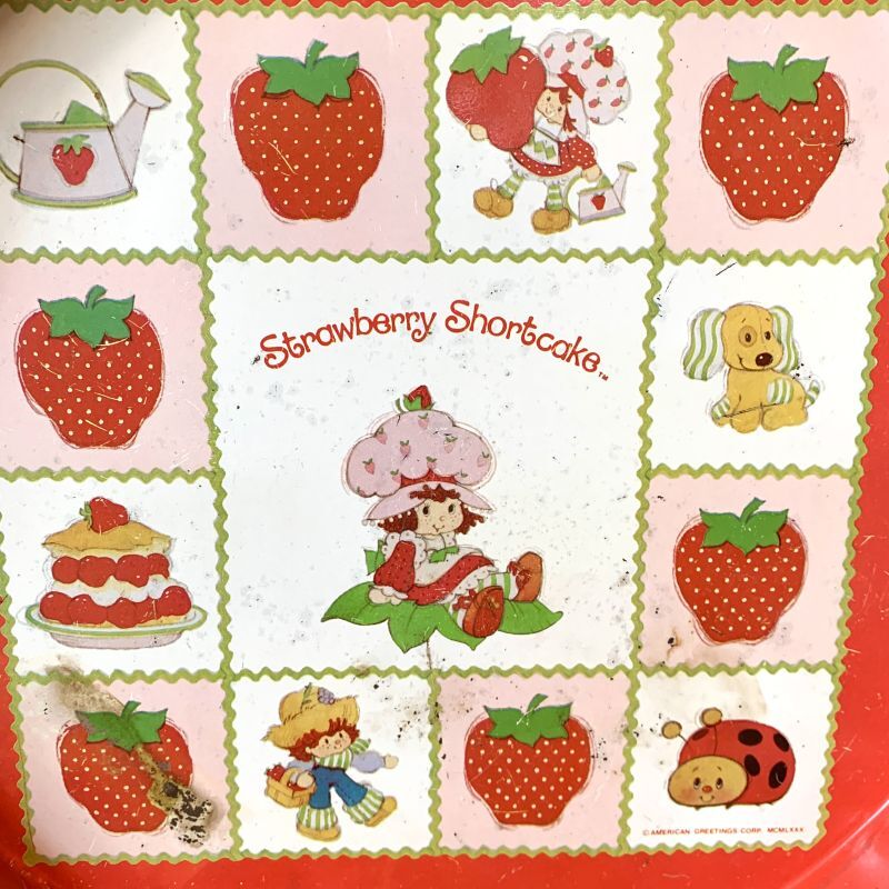 画像: Vintage Strawberry shortcake tin tray