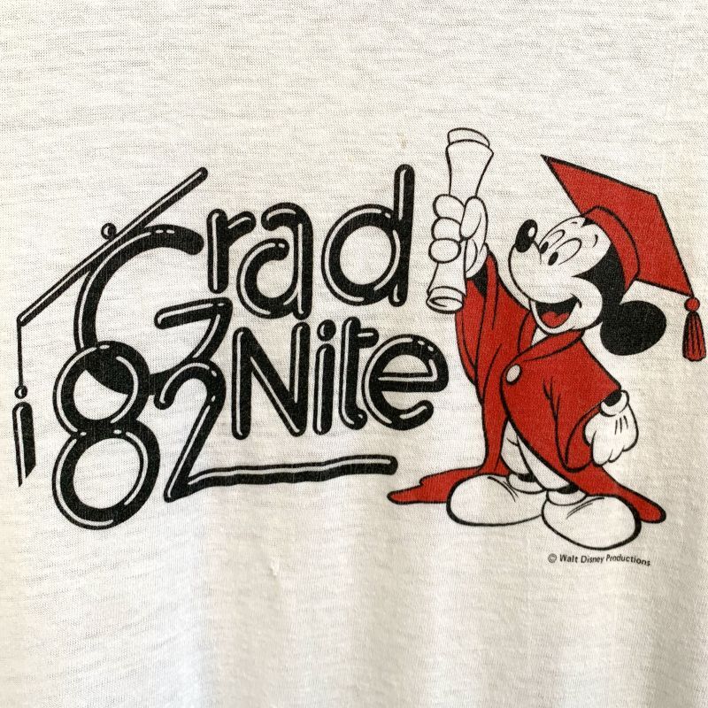 画像: 80'S Mickey printed baseball tee