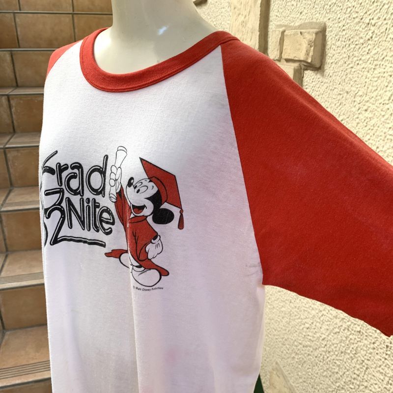 画像: 80'S Mickey printed baseball tee