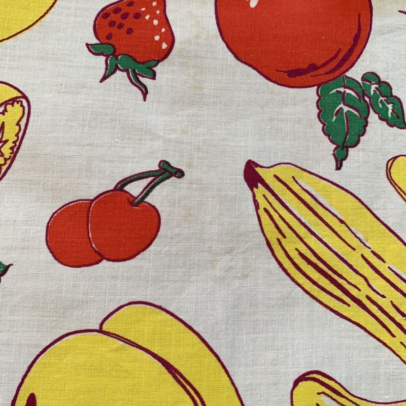 画像4: Vintage Fruit pattern cloth