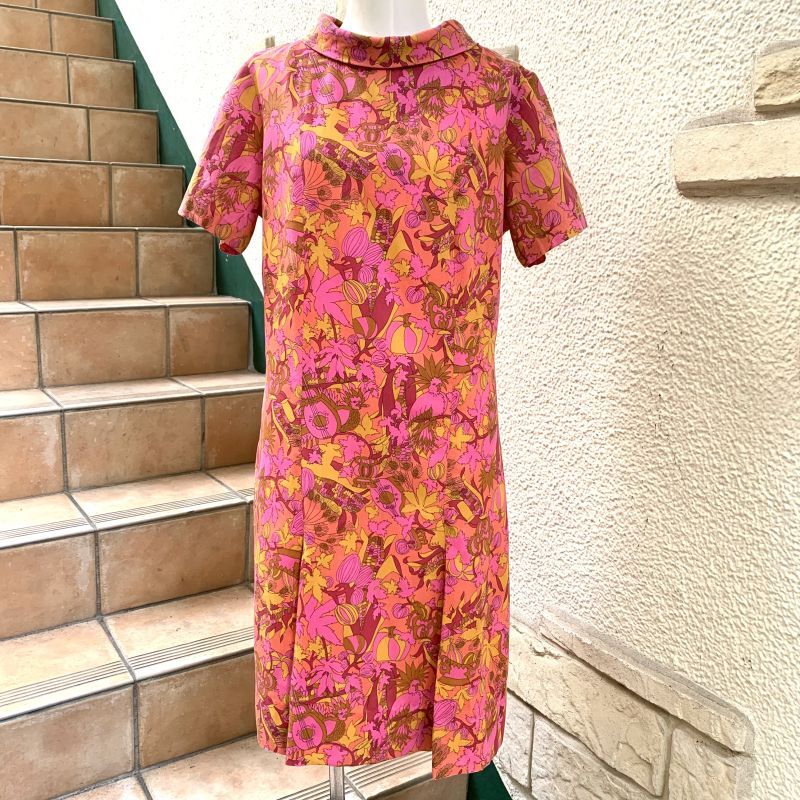 画像1: Vintage patterned dress