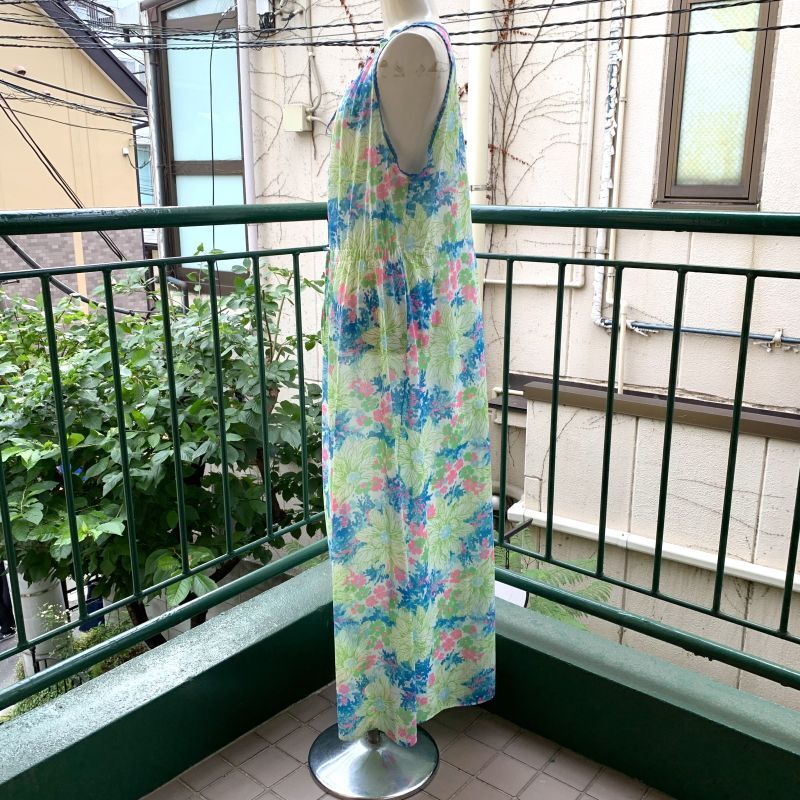 画像: Vintage flower pattern lingerie dress