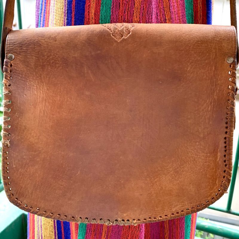画像: Vintage butterfly leather shoulder bag