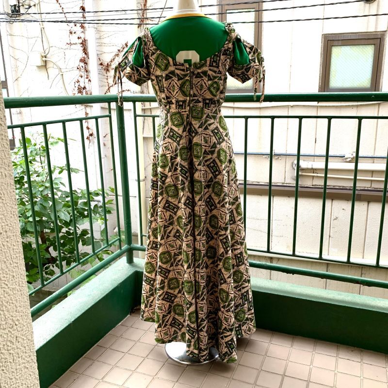 画像: Vintage African cotton design dress