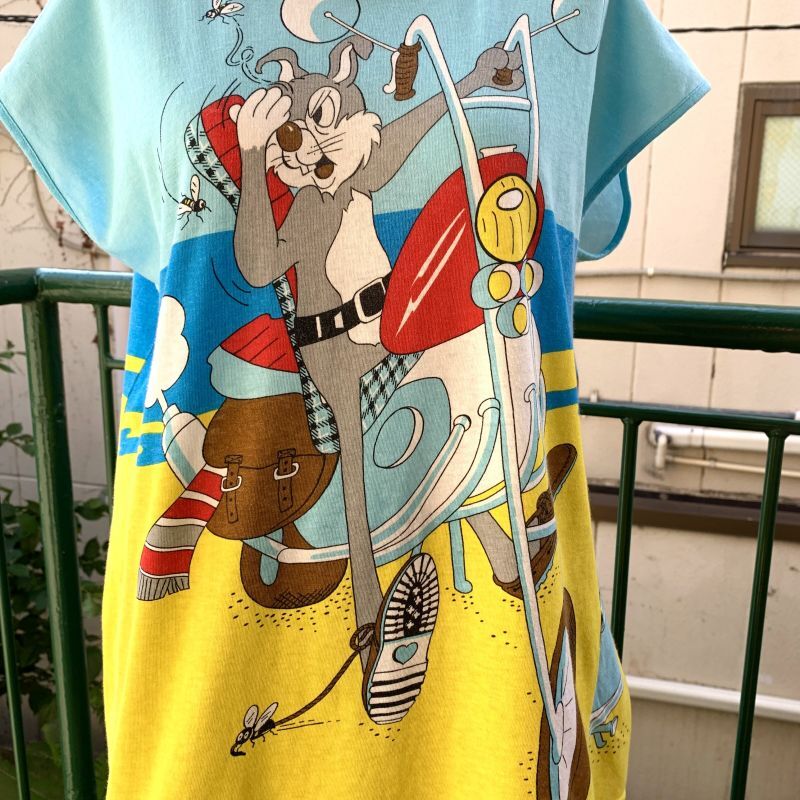 画像: (SALE)Vintage bugs bunny double sided printed tee