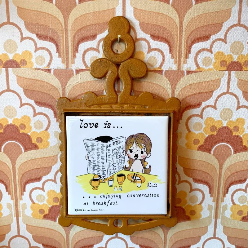 画像: 1972  Vintage Love is・・trivet