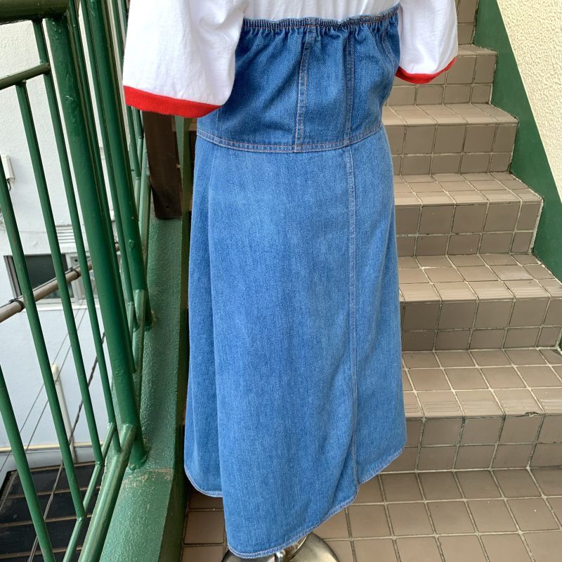 画像: Vintage halter neck denim onepiece