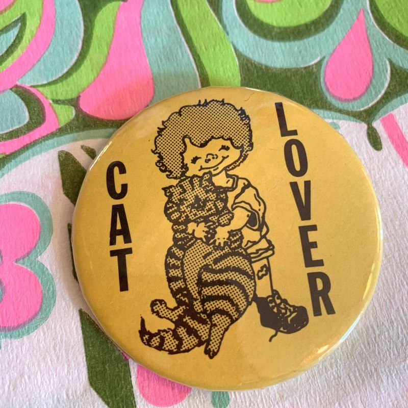 画像: Vintage LOVER CAT Pinback button