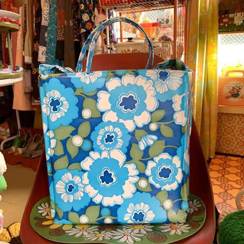 画像: Vintage Flower pattern cooler bag
