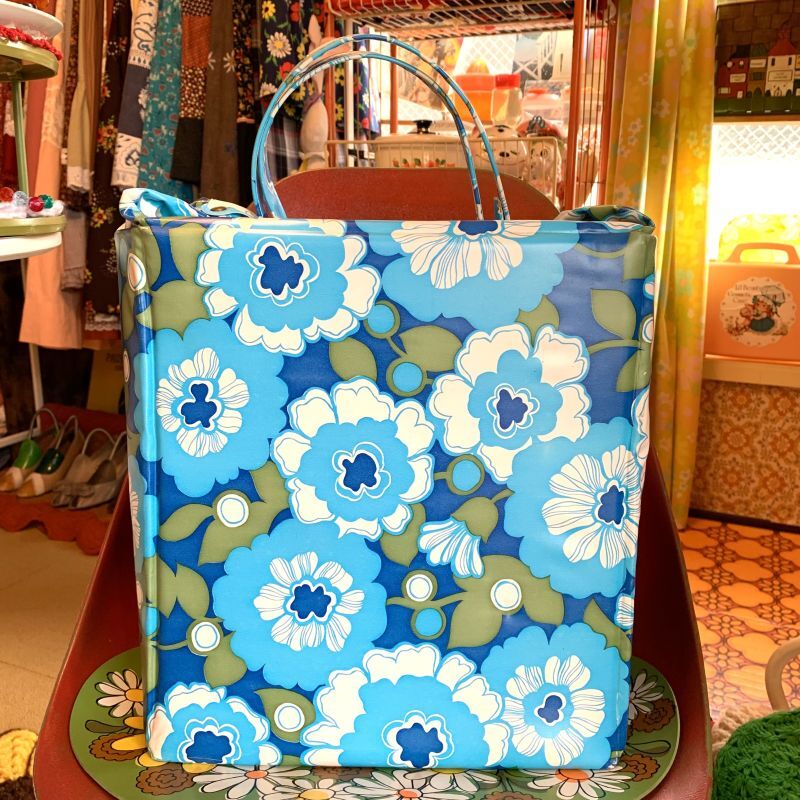 画像: Vintage Flower pattern cooler bag