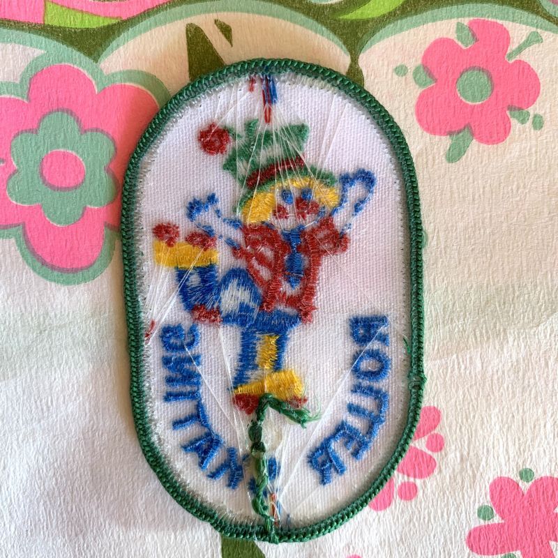 画像: Vintage Roller skating clown patch