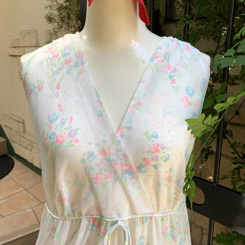 画像: Vintage Flower pattern lingerie dress