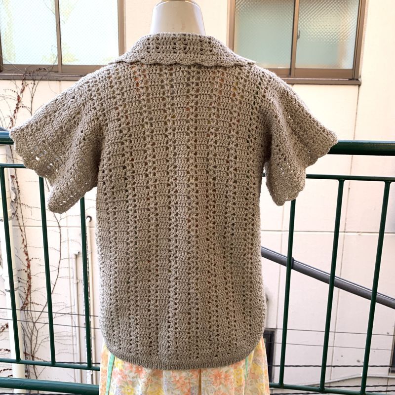 画像: Vintage crochet knit cardigan