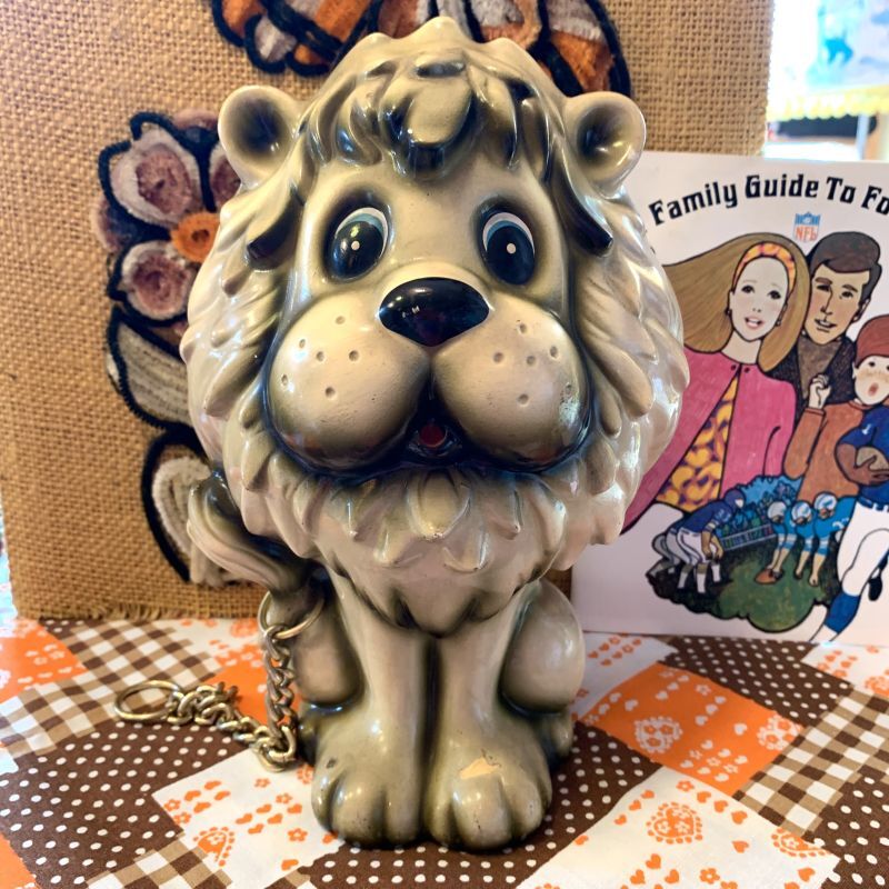 画像: Vintage lion piggy bank