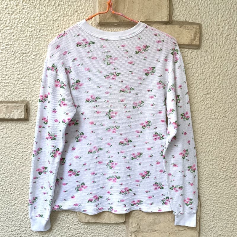 画像: Vintage flower pattern honeycomb thermal