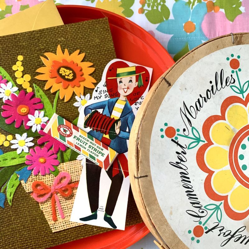 画像4: Vintage potted flowers Birthday card