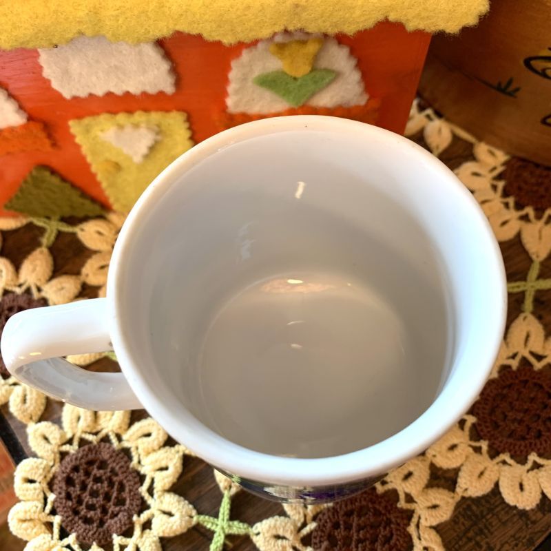 画像: Vintage flower pattern stemmed mug (B)