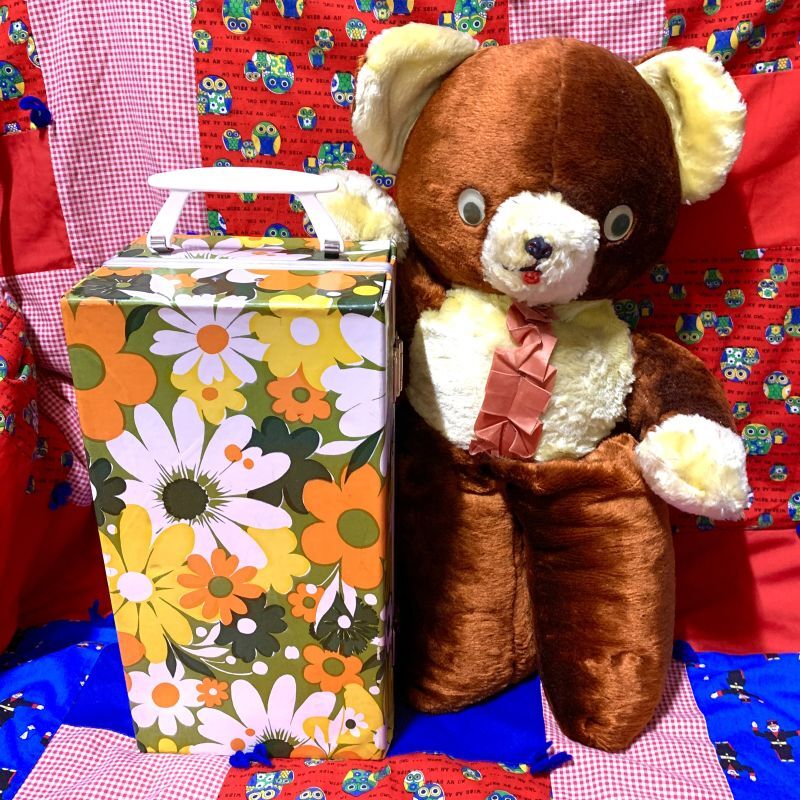画像1: 70'S Flower pattern doll bag