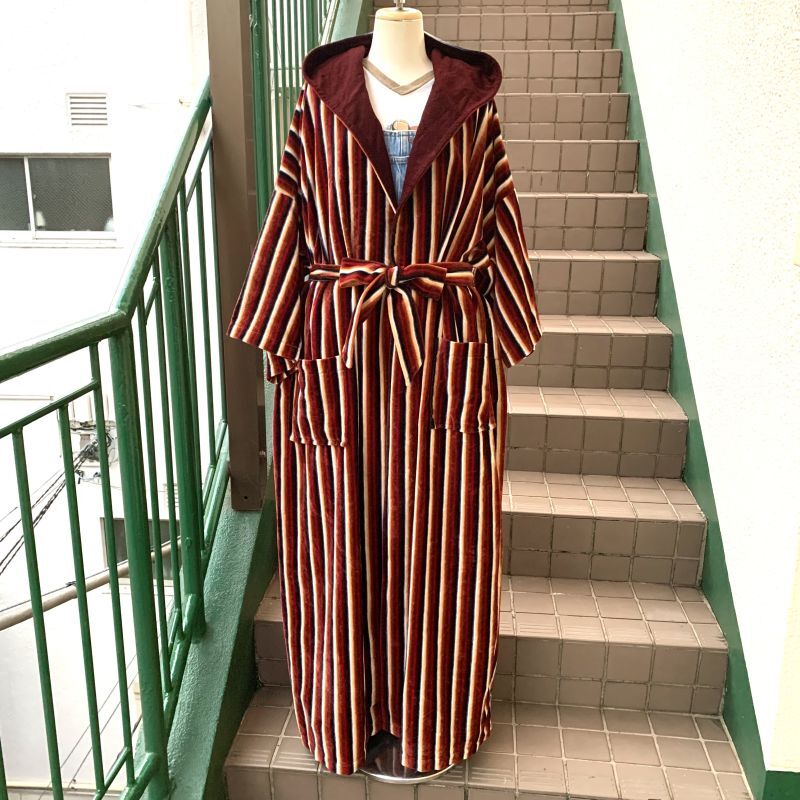 画像: Sears社  Velor stripe hood gown robe