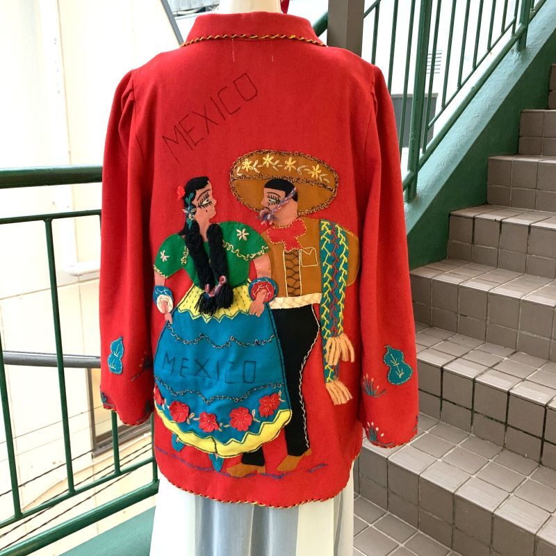 画像: Vintage mexican souvenir wool jacket