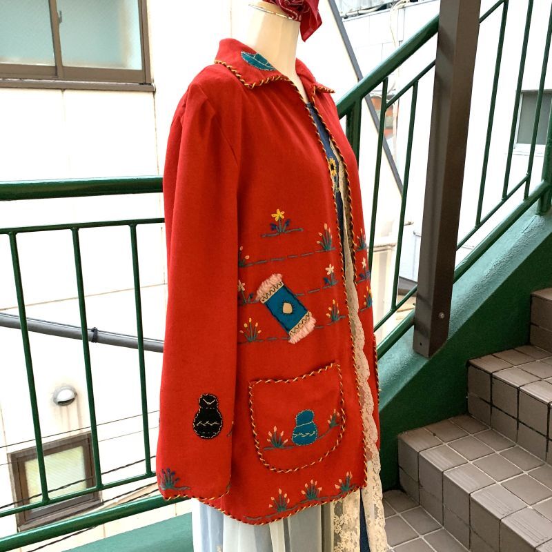 画像: Vintage mexican souvenir wool jacket