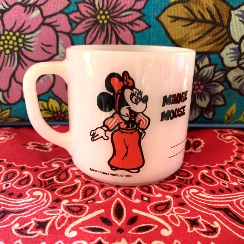 画像: FireKing Mickey&Minnie short mug