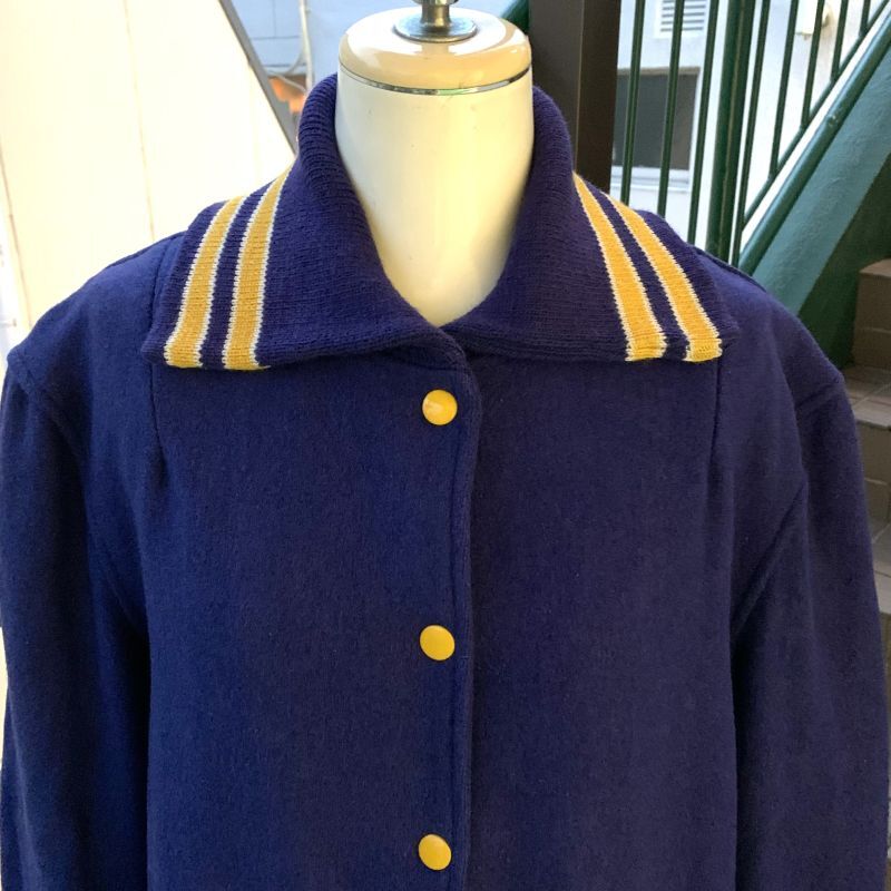 画像: (SALE) 50'S Patch long stadium jacket