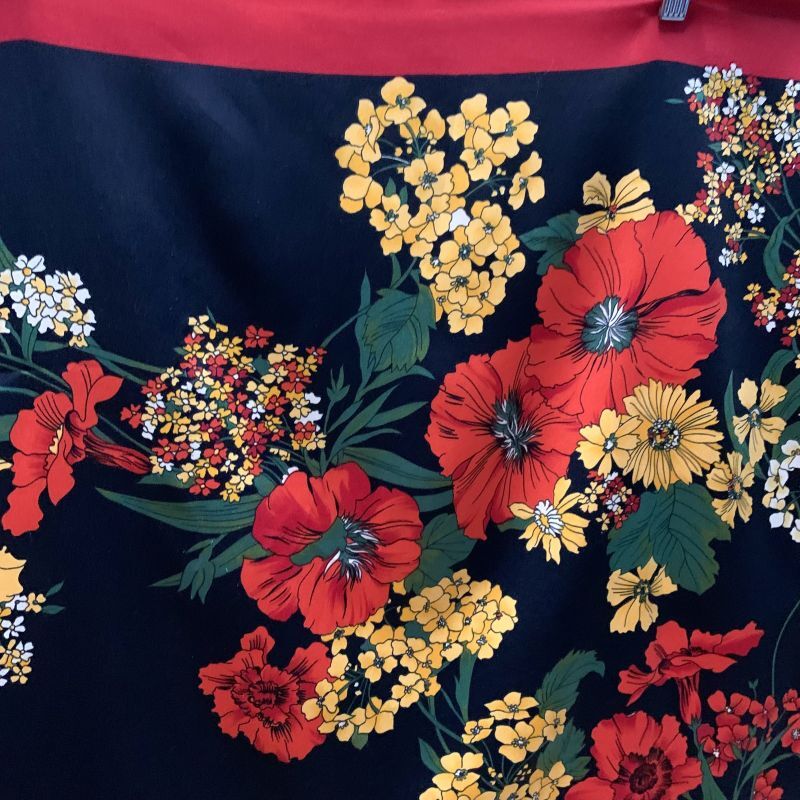 画像: Vintage Flower pattern scarf