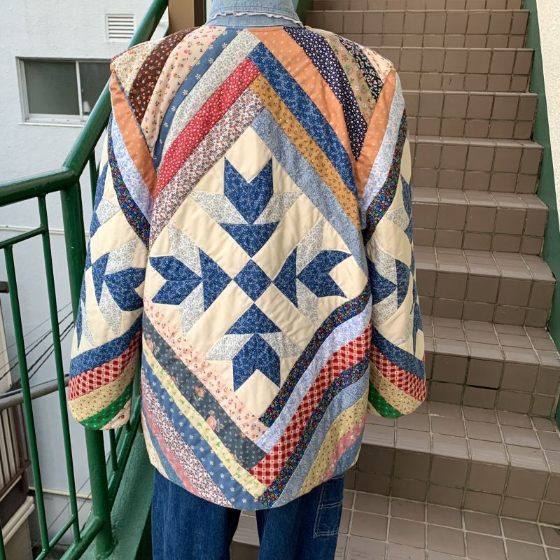 画像: Vintage Patchwork quilting jacket