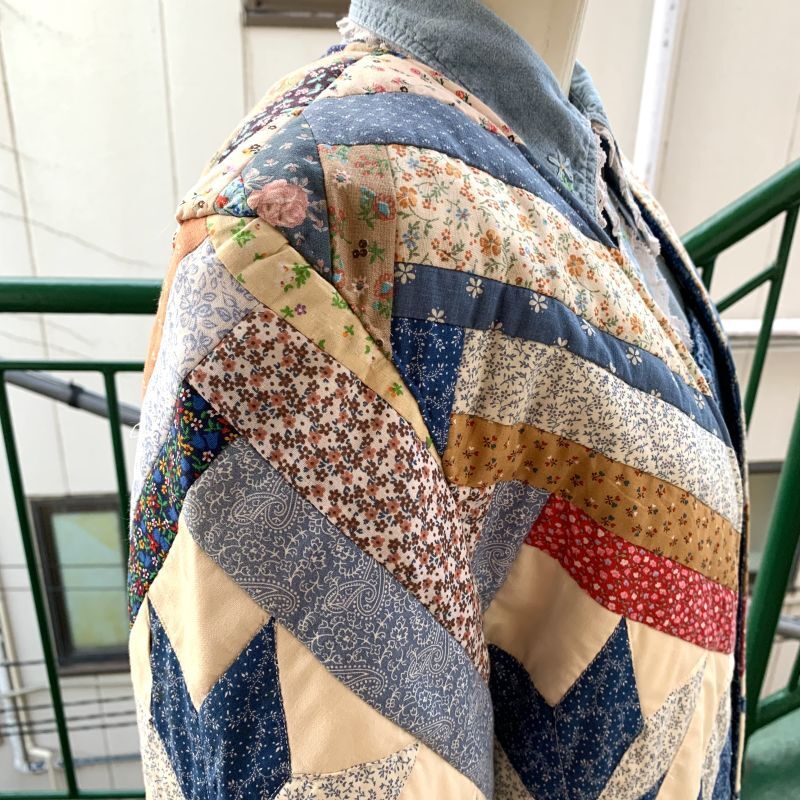 画像: Vintage Patchwork quilting jacket