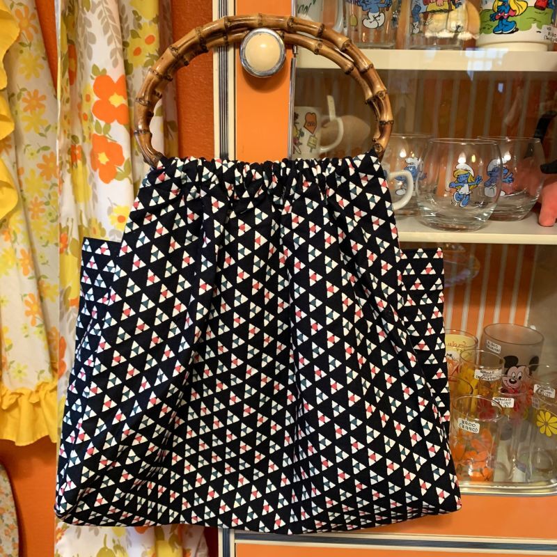 画像: Vintage textile pattern cotton bag