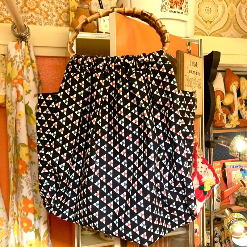 画像: Vintage textile pattern cotton bag