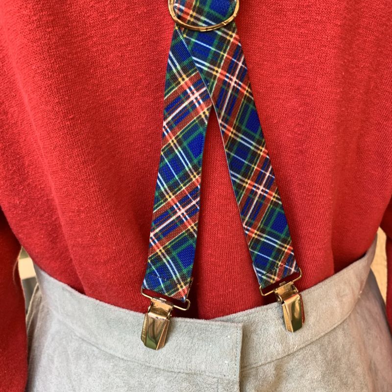 画像4: Vintage Plaid suspenders