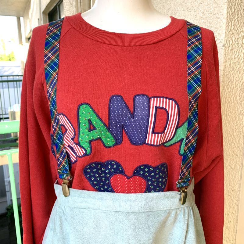 画像: Vintage Plaid suspenders