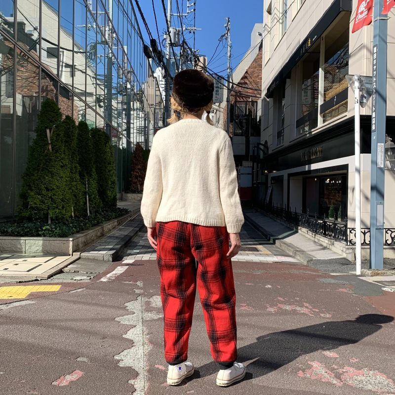 画像: (SALE) Vintage plaid wool hunting pants