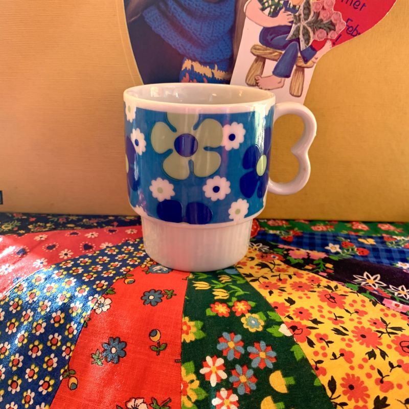 画像: Vintage POP Flower stacking mug