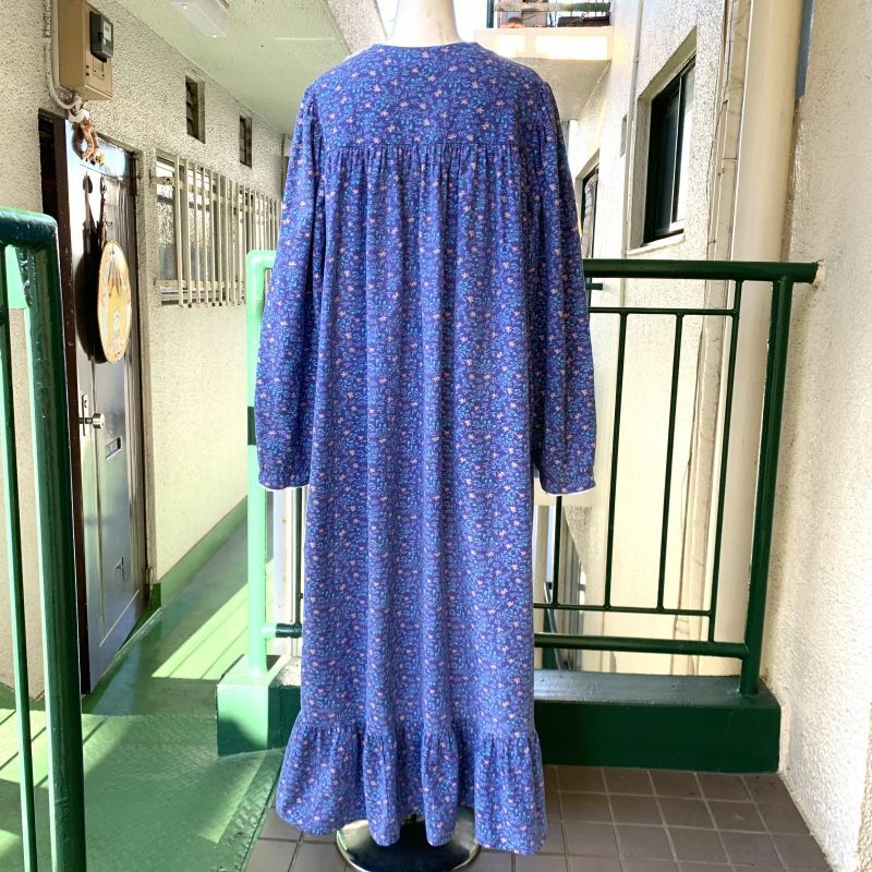 画像: Vintage flower lace cotton long dress