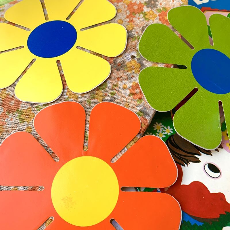 画像: 70'S Vintage Home decorating flower stickers(M)