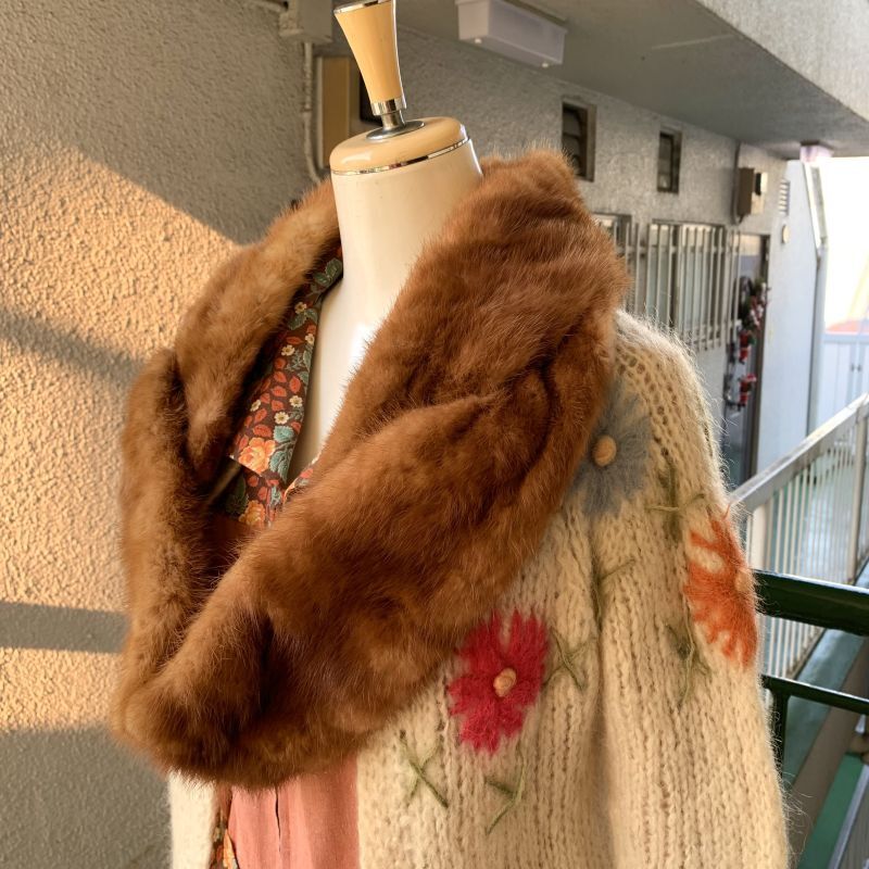 画像: Vintage real fur tippet