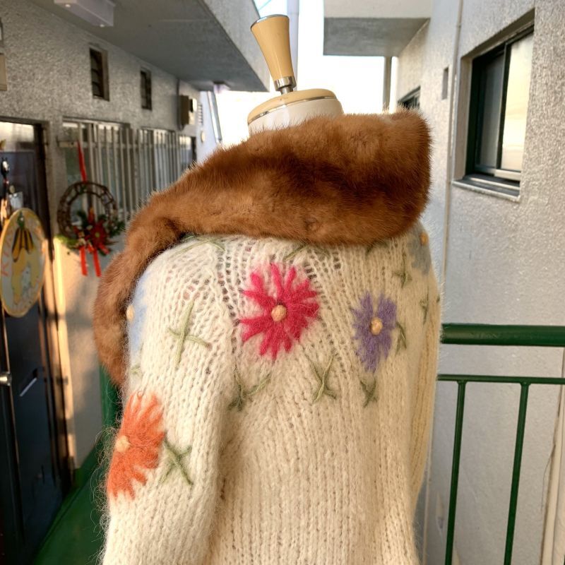 画像: Vintage real fur tippet