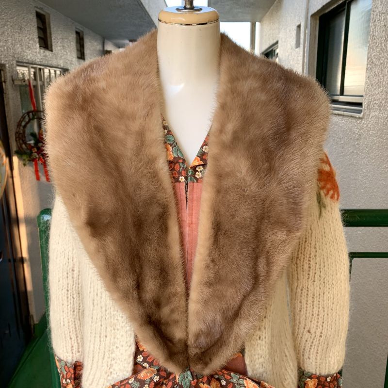 画像: Vintage mink fur tippet