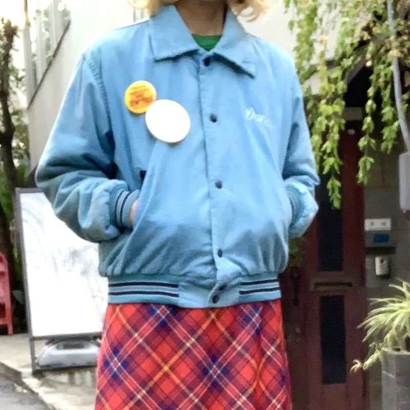 画像: (SALE) Vintage soccer ball pile patch jacket