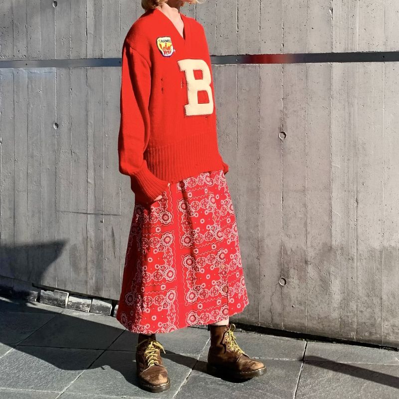 画像: (SALE) 50'S Lettered sweater(bolo)