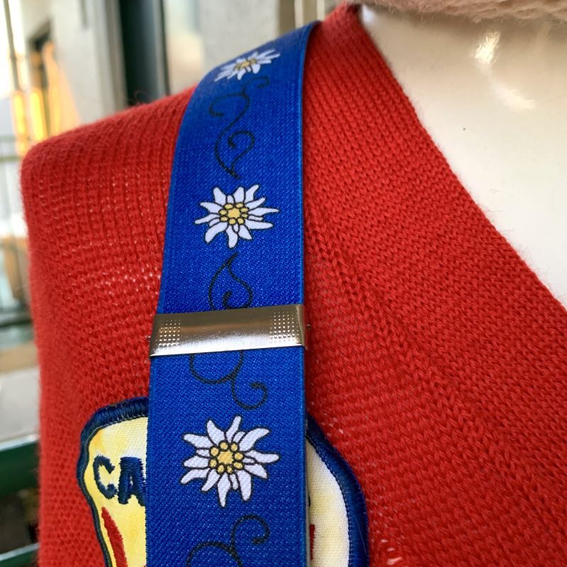 画像: Vintage Daisy flower pattern suspenders
